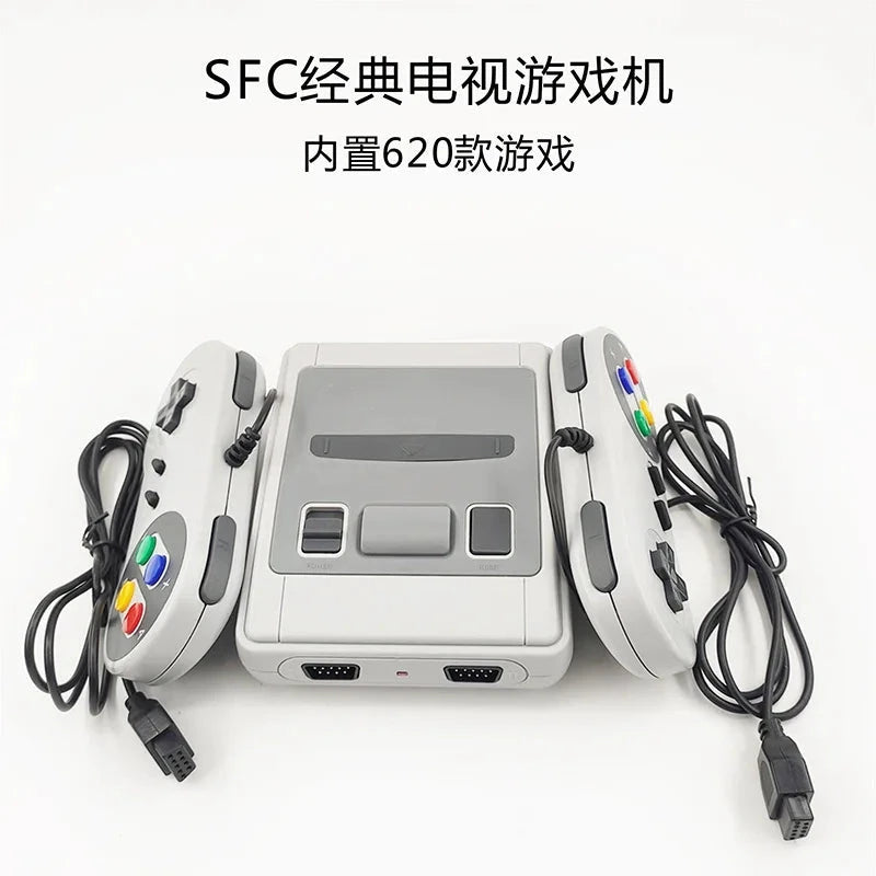 Super Mini SFC Game Consle Built-in 620 Dual Gamepad AV HDMI Output 8Bit TV Game Box Classic SNES Good Vibrations