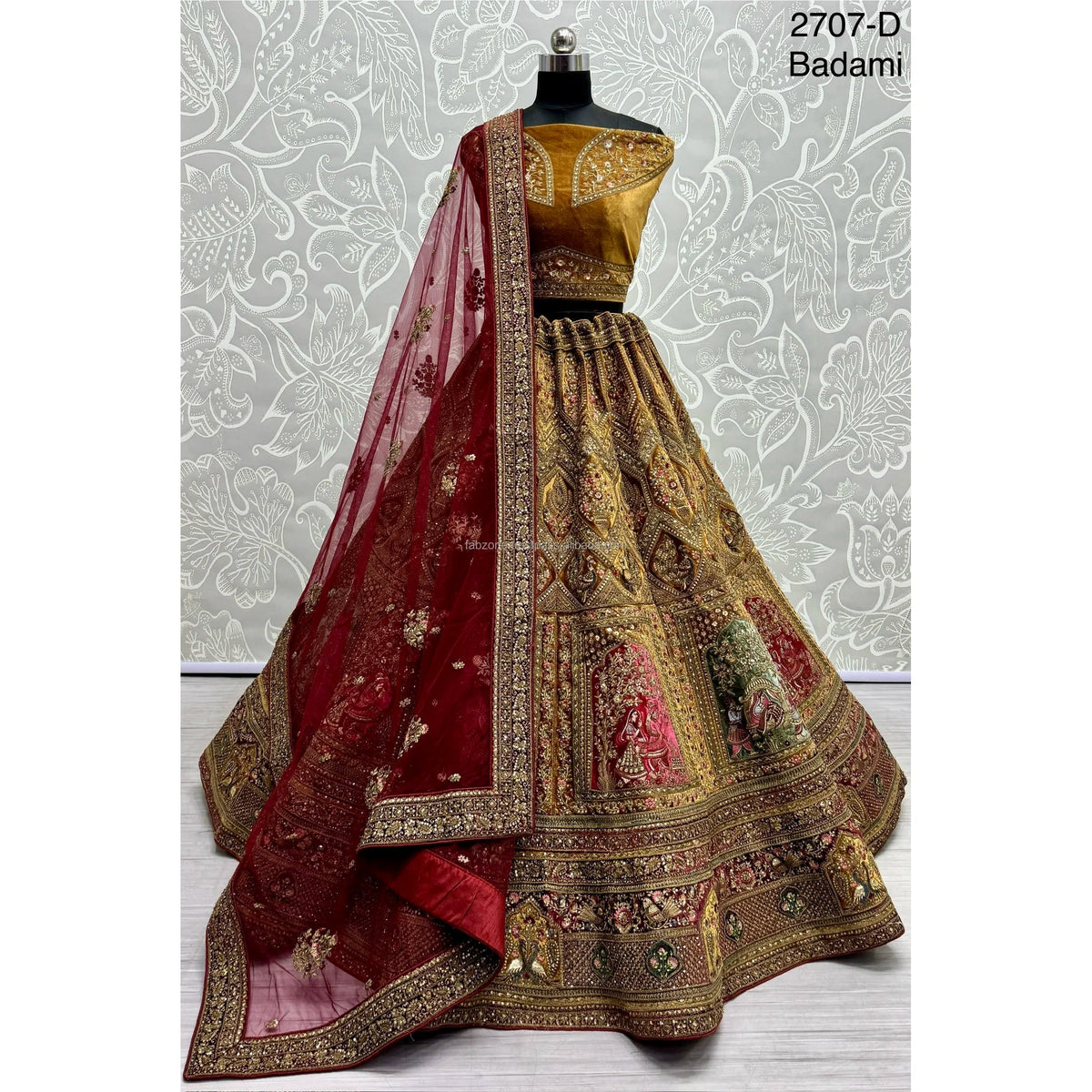Fabzone FZBELLA Indian Bridal Velvet Collections Wedding Dresses with Zarkhan Work Good Vibrations