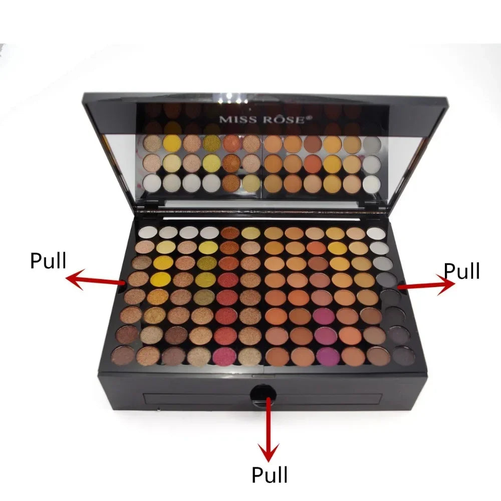 180 Colors Makeup Palette Gift Eyeshadow Powder Blush Lip Stick Cosmetics Kit Eye Primer Luminous Eye Shadow Palette Make Up Set Good Vibrations