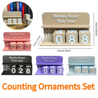 Books Read This Year Counting Ornaments 3D Printed Book Read Tracker Library Decor Ornament for Teachers Writers Library Lovers Good Vibrations