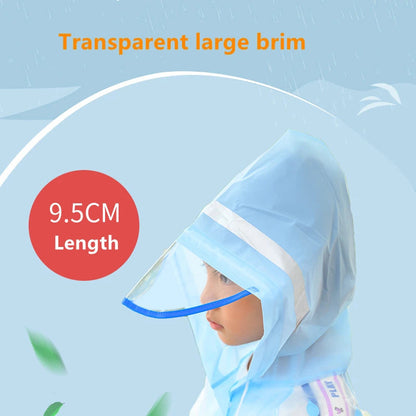 Cute Kids Raincoat Wateproof Children Dinosaur Unicorn Rain Poncho Rain Coat Jacket With Backpack Position Student RainWear Good Vibrations
