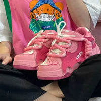 2025 New Women Shoes for Women Tennis Retro Punk Skateboard Shoes Fashion Sneakers Designer Sports Casual women's shoes Good Vibrations