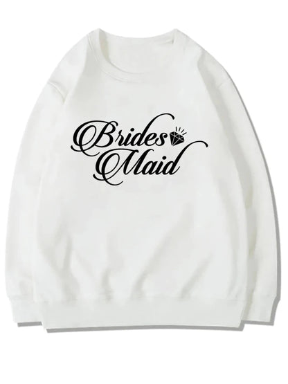 Bride & Team Bride Bridesmaid Sweatshirt Bridesmaid Proposal Maid of Honor Engagement Pullover Bride Sweater Bridesmaid Gifts Good Vibrations