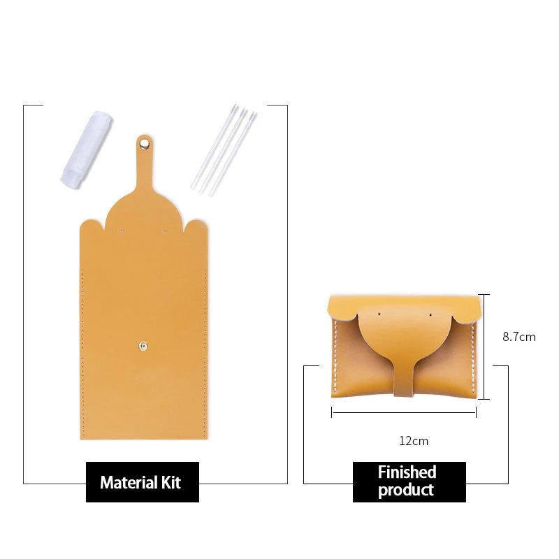 DIY PU Coin Purse Craft Kit Casual Solid Color Cartoon Style Elephant Small Bag Good Vibrations