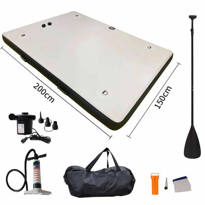 Thickened portable folding inflatable fishing floating platform Luya boat professional fishing platform Good Vibrations