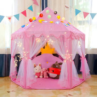 Portable Children's Tent for Kids Tent Toys Girls Princess Castle Tipi Infantil Children's House Vigvam Teepee Baby Tent Gifts Good Vibrations