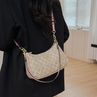 Popular Classic Elegant Leather Shoulder Bag For Ladies - Women's Designer Handbag Crossbody Bag Good Vibrations