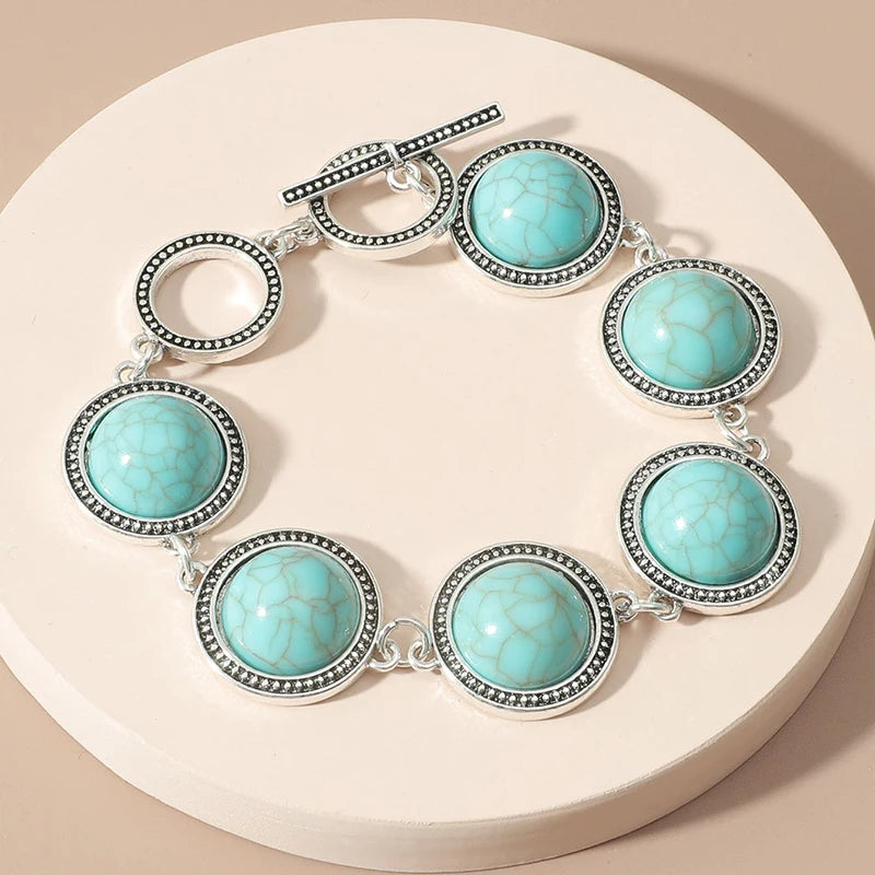 Fashion Boho Vintage Round Pearl Bracelets Bangles For Women Blue Red Black Bead Vintage Bohemian Adjustable Bracelet Jewelry Good Vibrations