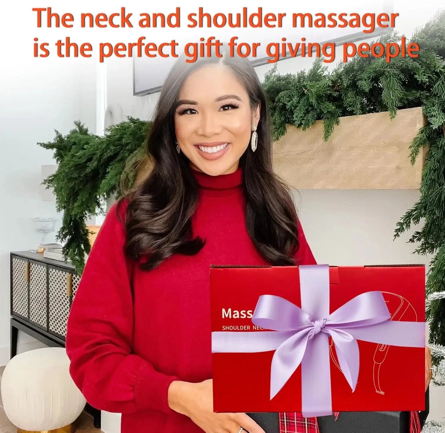 20W Beige Neck And Shoulder Massager Wireless Shoulder And Back Kneading Massage Shawl Trapezius Neck Cervical Masajeador Good Vibrations