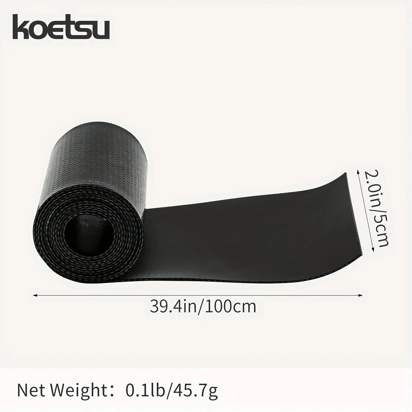 KOETSU Double-Sided PVC Middle Net 0.7mm 2" x 3.94" Kayak Repair Patch, Paddle Board Dinghy and Inflatable Boat Repair Patch