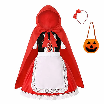 Halloween Costume for Girls Witch Vampire Carnival Party Dress Up Trappings Kids Cosplay Clothes Purple Bat Suit Holiday Gifts Good Vibrations