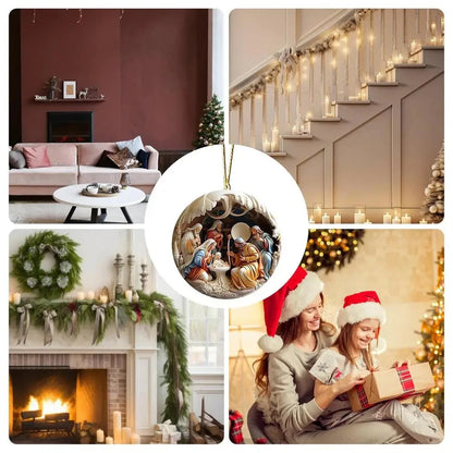 Christmas Tree Pendant Jesus Christ Hanging Ornaments Christmas Tree Ornament Christian Gifts Exquisite Xmas Ornaments Good Vibrations