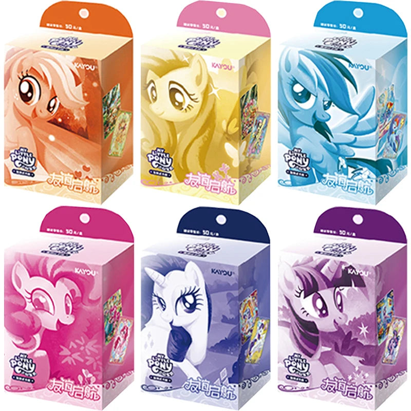 KAYOU Genuine My Little Pony Card Cute Funny Party Friendship Eternal Cards SGR Princess Anime Game Collectible Cards Toys Gifts Good Vibrations