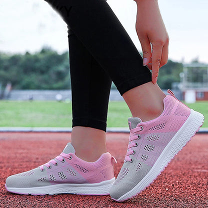 Sneaker Woman Shoes Fashion Lace Up Sneakers For Woman Non-Slip Women's Sports Shoes Trainers Women's Vulcanize Shoes Footwear Good Vibrations