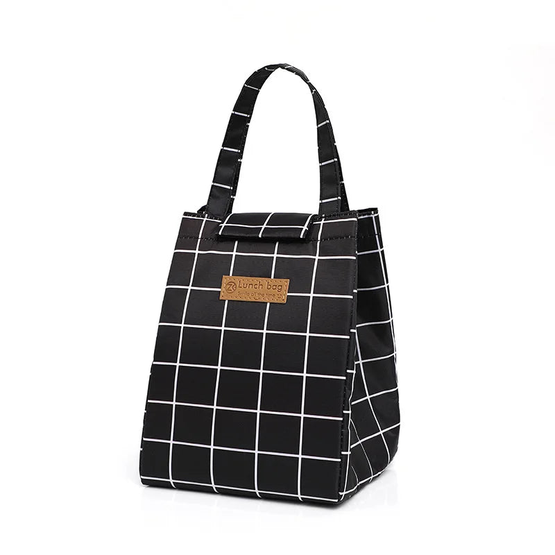 Fashion Insulated Lunch Bags For Men Women Breakfast Box Organizer Waterproof Camping Food Drink Cooler Bag Picnic Travel Good Vibrations