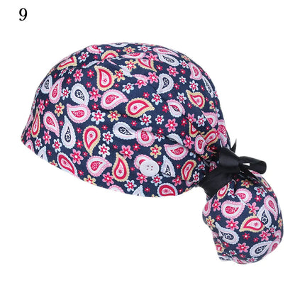 Women & Men Tie Back Hats Ponytail Holder Adjustable Long Hair Cap Working Hat With Button Working Cap Good Vibrations