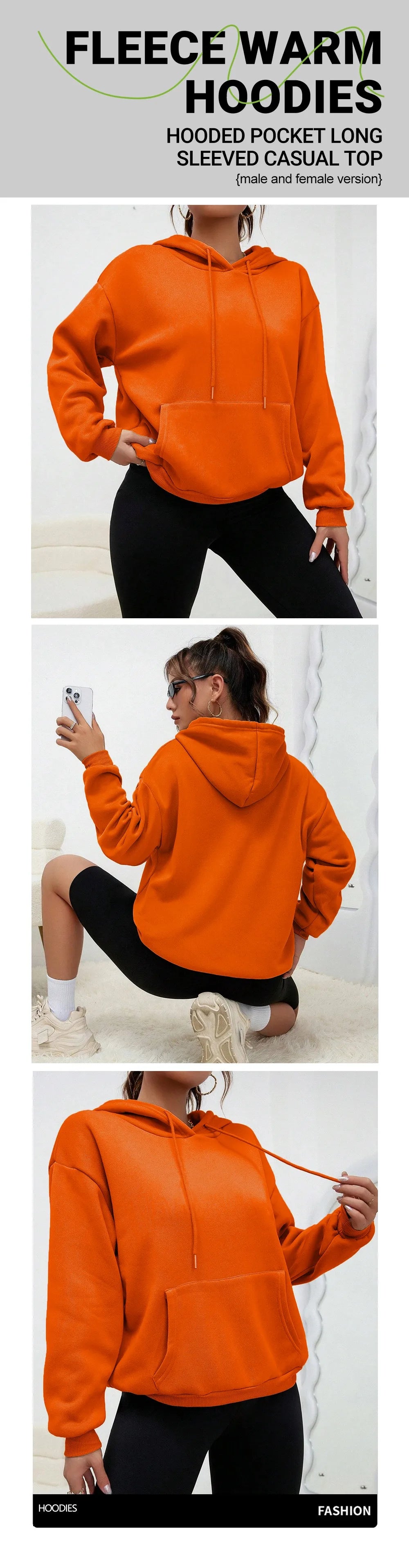 Faith Hope Love Letter Graphic Printed Women Hoodies Fleece Harajuku Hoody Casual Loose Y2K Clothes Pocket Autumn Pullover Good Vibrations