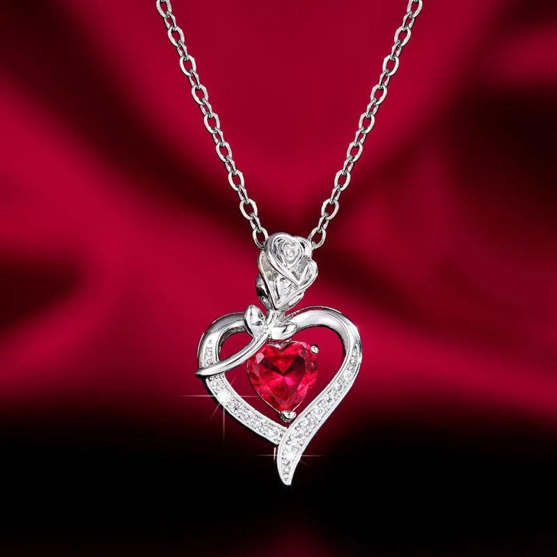 Elegant Style Heart shaped Pendant Necklace Hollow Design Mother's Day Gift Party Suitable for Best Friends Without Box Good Vibrations