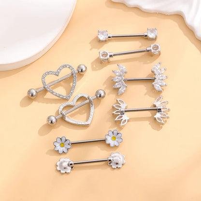 Mixed-style Sexy Nipple Rings Sets Heart Butterfly Dangle Nipple Piercing Bulk for Women Stainless Steel Cute Cat Shield Barbell Good Vibrations Adult Super Store