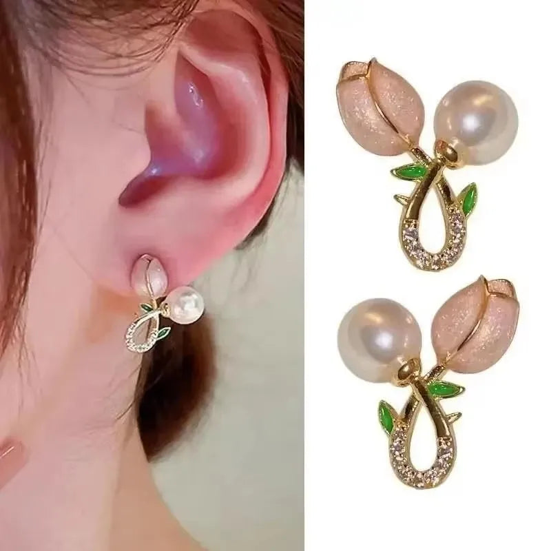 925 Silver Needle Korean Fashion Zircon Geometric Earrings For Women Jewelry 2026 Trending Luxury Crystal Cross Stud Earrings Good Vibrations