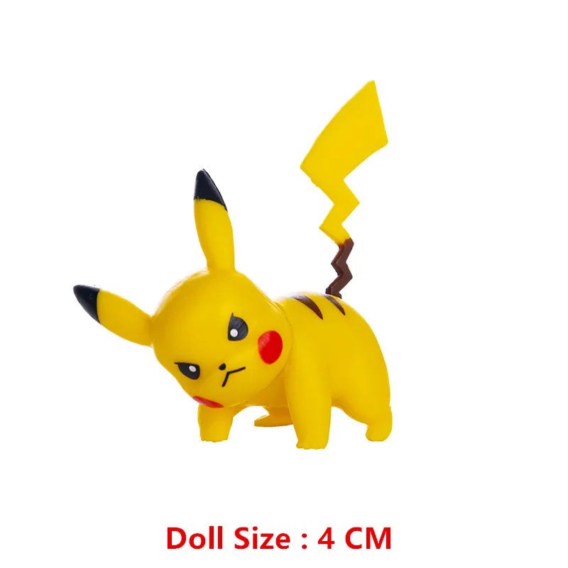 Pokemon Anime Figure Pikachu Eevee Charizard Mewtwo Cartoons Figure Collection Model Pocket Monster Action Toys Kids Birthday Gi Good Vibrations