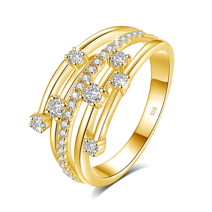 Szjinao Brand Trendy  Moissanite Ring Eternity Wedding Band Solid 925 Silver Rings For Women Jewelry Engagement Gift Dropship Good Vibrations