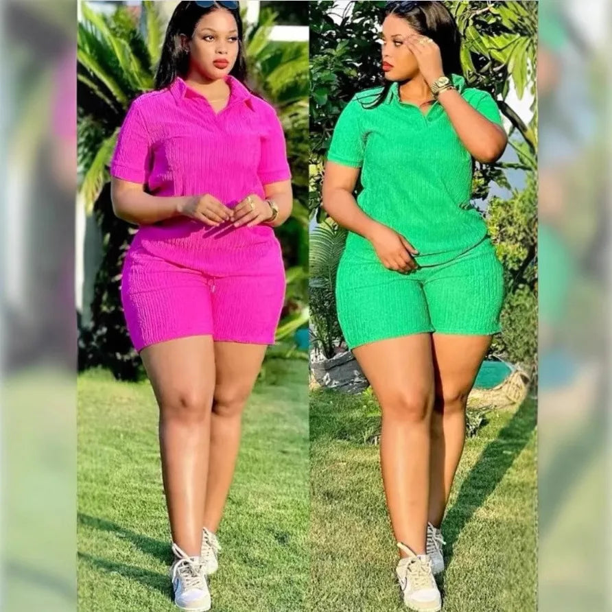 Short Set Women Two Piece Sets Matching Sets Short Sleeve Print Letter Tops Long Pants High Waist Y2k Streetwear Casual Loose Good Vibrations