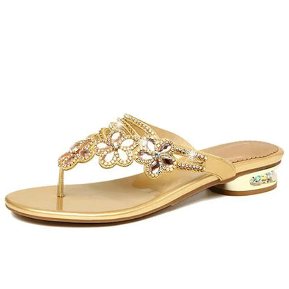 HOVINGE Summer Shoes Elegant Open Toe Summer Slides Female Outdoor Shoes High Quality Ladies Fashion Sandals Evening Flip Flop Good Vibrations