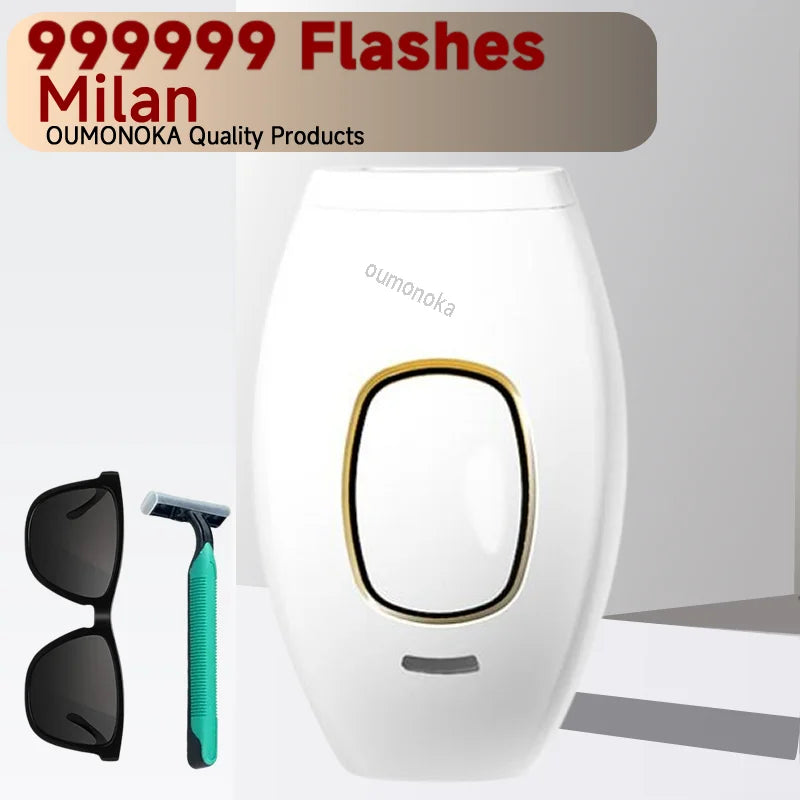 IPL Hair Removal Device 999999 Flashes  Permanent Epilator Body Treament Home Use for Women Men Facial Shaver Cutting Machine Good Vibrations