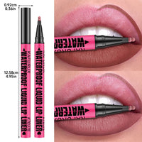 1PC Liquid Matte12-Color Lipliner Pencil Waterproof Plumping Stain Lipstick Natural Lip Liner Outline Lips Contour Makeup Good Vibrations
