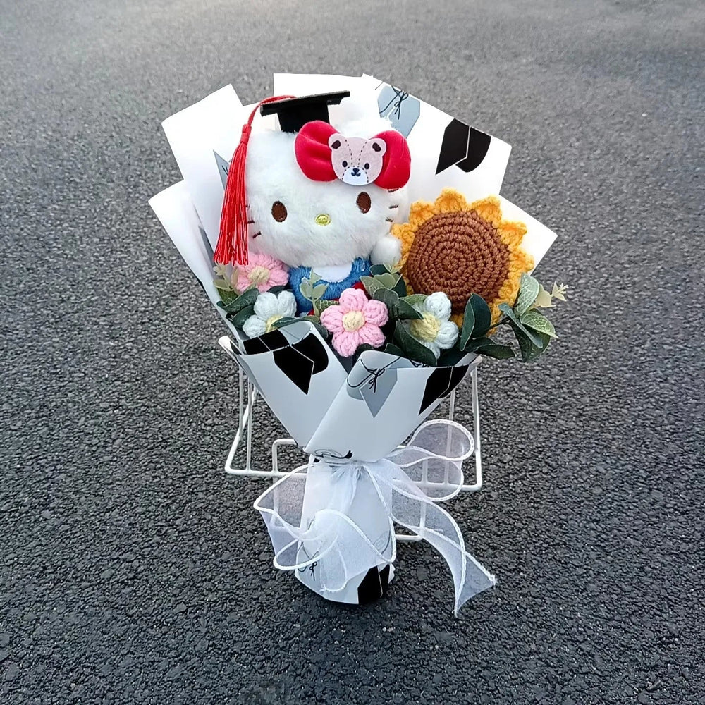 Sanrio Graduation Gift Kuromi Hello Kitty Bouquet Cartoon My Melody Cinnamoroll Valentine's Day Weddalentine's Day Birthday Good Vibrations