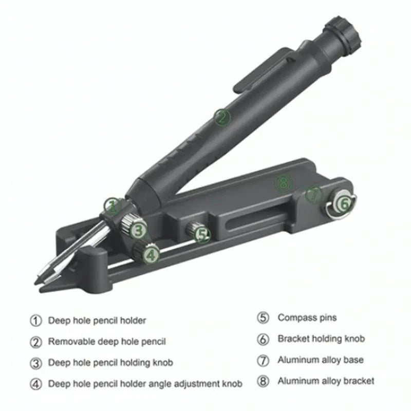Graffiti Tools Writing Tools With Deep Hole Pencils Woodworking Line Measuring Tools Multi-function Adjustable Compass Tool Good Vibrations