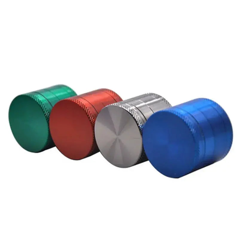 40mm 4-layer tobacco herbal grinder in five colors with zinc alloy construction.