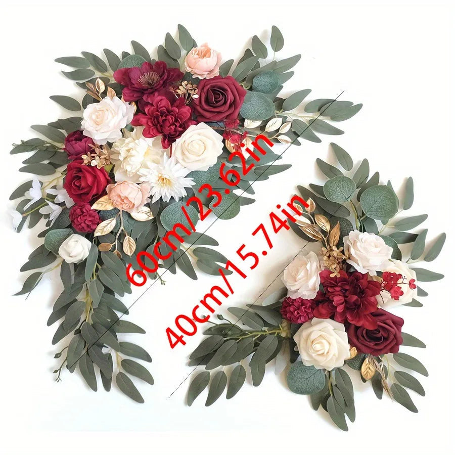 Corner Flowers Artificial Wedding Arch Flowers Kit Wedding Aisle Decoration Wedding Arch Flowers Wedding Welcome Sign Decor Good Vibrations