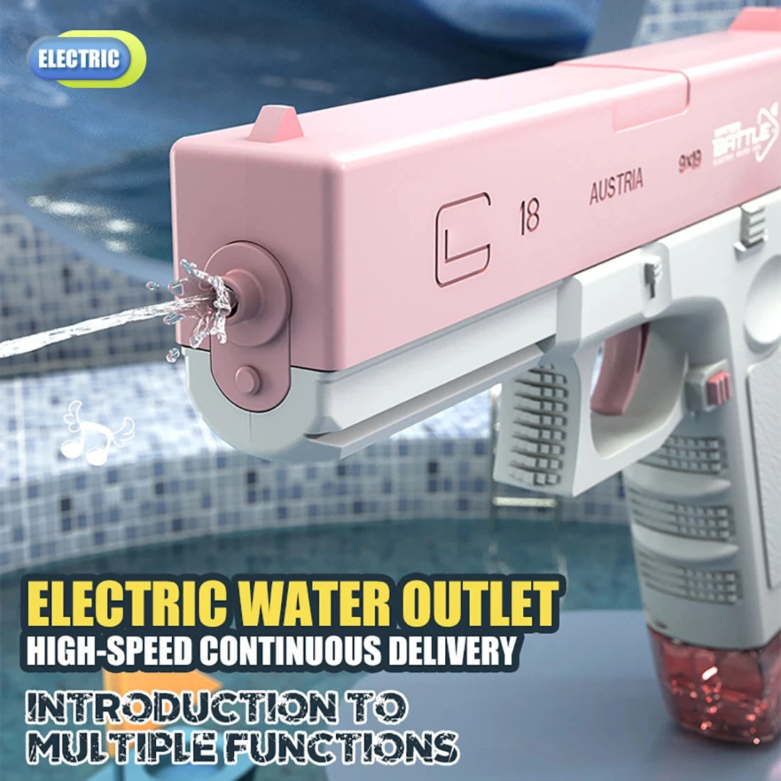 Electric Water Gun Toys Bursts Children's High-pressure Strong Charging Energy Water Automatic Water Spray Children's Toy Guns Good Vibrations
