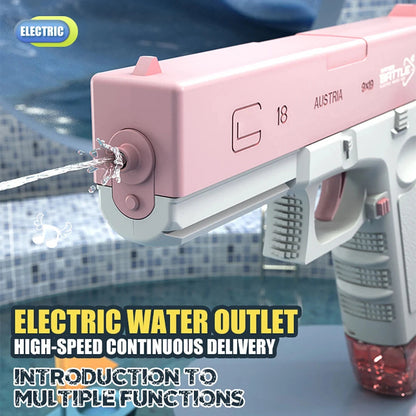 Electric Water Gun Toys Bursts Children's High-pressure Strong Charging Energy Water Automatic Water Spray Children's Toy Guns Good Vibrations