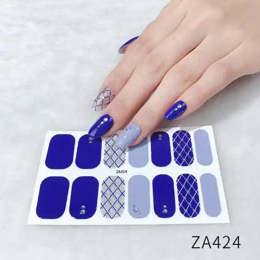 Nail Stickers DIY Decals For Nail Art Wraps Women Beauty Full Cover Nail Manicures Decorations Uñas Postizas Press On Nails Good Vibrations