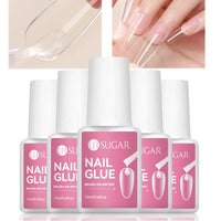 UR SUGAR 1/3/5PCS Quick Drying Nail Glue Super Strong Nail Rhinestones Glue for Acrylic Fake Tips Nail Gel Glue Manicure Tools Good Vibrations
