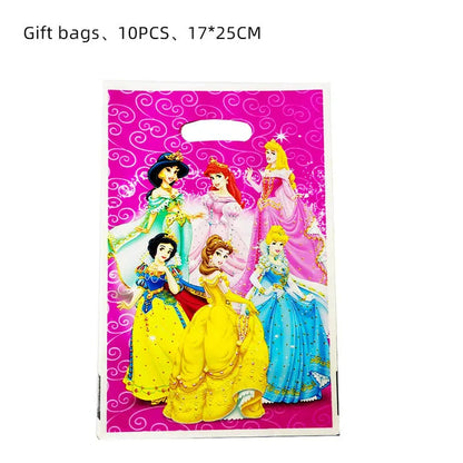 Princess Party Decorations Kids Girls Birthday Supplies Include Paper Cup Plate Napkin Balloon Banner Tablecloth Cake Topper Good Vibrations