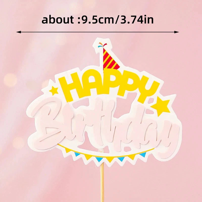 Bunny Train Cake Topper Pink Rabbit Girls Theme Decoration Princess Girl's Years Old Cake Kids Happy 1st Birthday Party Supplies Good Vibrations