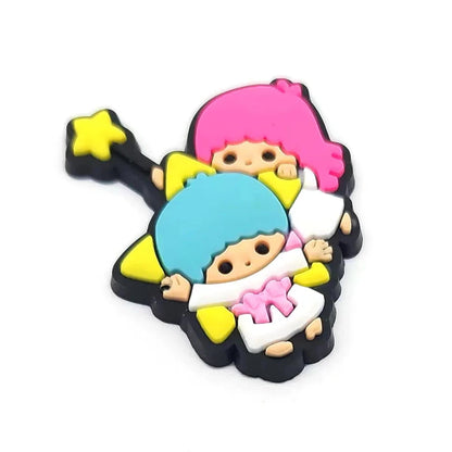 Sanrio Anime Hello kitty Kuromi Pochacco Shoe Charms for Clogs Bag Crocs Sneakers Shoe Decorations Bag Decors Good Vibrations