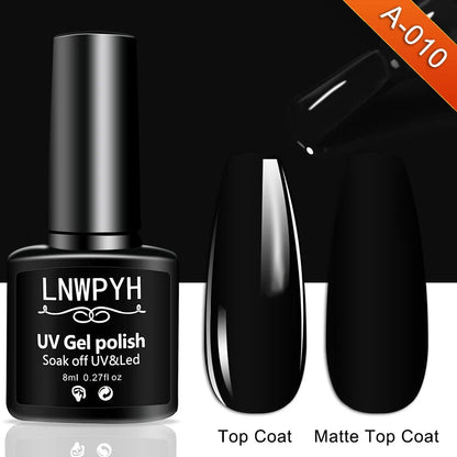 Nail Gel Polish 36 Color Gel Nail Polish Semi Permanent Gel Vernis Base Top Coat Nail Art Manicure Soak Off LED UV Gel Varnishes Good Vibrations