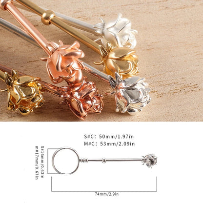 Metal Cigarette Holder Ring Rose Finger Joint Elegant Clip for Women Men Ladies Protecting Fingers from Burn Stain Good Vibrations Adult Super Store