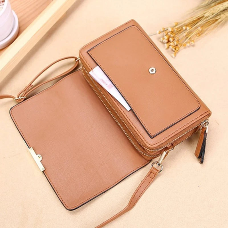 Women's Wallet Korean Handbag Multi Card Large Capacity Casual Shoulder Bag Mobile Phone Packet Fashion New Style Good Vibrations