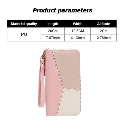 Fashion Zipper Wallets Womens Long Purses Handbags Coin Purse Cards Holder PU Leather Billfold Wallet Good Vibrations