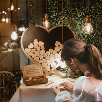 Wedding Ceremony Decor Wood Guest Book Alternative Bridal Shower Guest Book Sign Wedding Table Decor Personalized Wedding Gift Good Vibrations