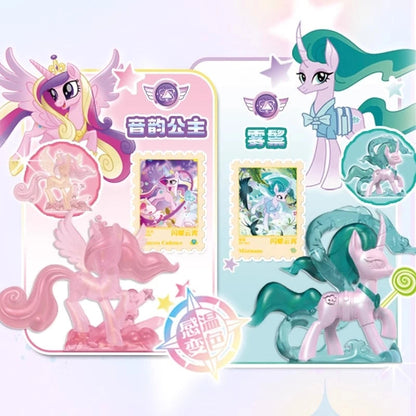 My Little Pony Blind Box Magic Rubber Doll Cartoon Creative Eraser Sparkling Space Princess Doll Girl Play House Toy Gifts Good Vibrations
