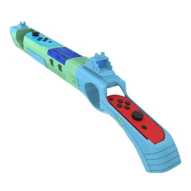 for Nintend Switch NS/NS OLED Gun Shape Handgrip Sense Joystick Game Controller Gamepad Joypad Gaming Accessories Good Vibrations