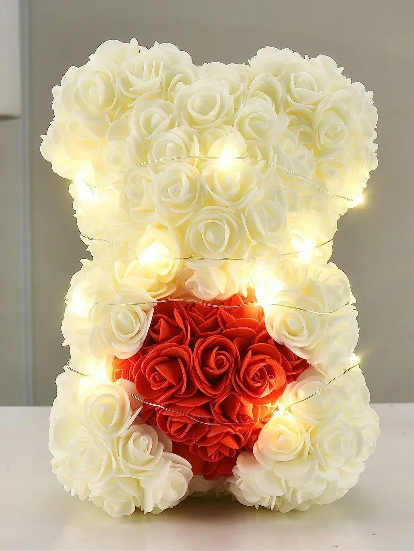 Rose Teddy Bear Artificial Flower Anniversary Valentines Day Birthday Gift Mothers Day Mom Gifts Girlfriend Birthday Gifts Women Good Vibrations
