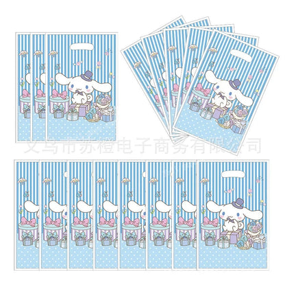 Cinnamoroll Theme Party Supplies Kids Birthday Christmas Decorations Gift Bag Ballons Banner Cake Topper Tableware Accessories Good Vibrations